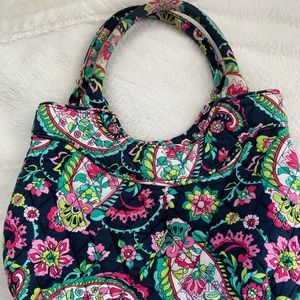Vera Bradley Round Tote Bag in Petal Paisley